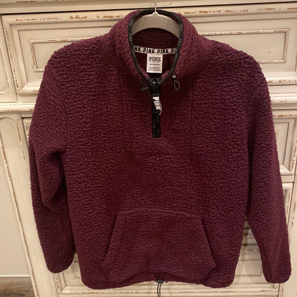 VS PINK SHERPA JACKET